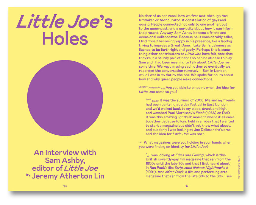 Little Joe: A book about queers and cinema, mostly <br> Sam Ashby (ed.) <br> (SPBH Editions)