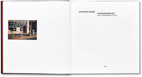 Transparencies: Small Camera Works 1971-1979  Stephen Shore - MACK