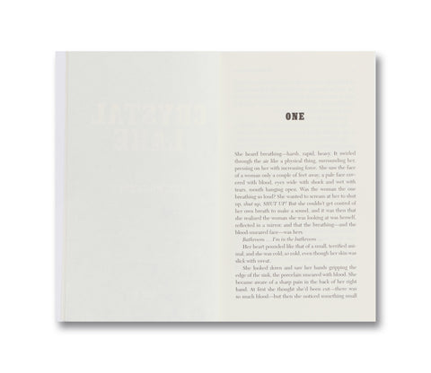 Crystal Lake: The Novel film book by A24, featuring a gray cover with movie-inspired design and title text.