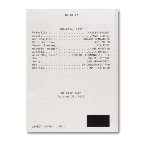 Priscilla Screenplay Book