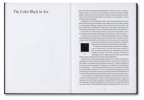 The Color Black: Antinomies of a Color in Architecture and Art