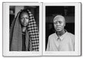 Close-up of the cover of Faces and Phases photography book by MACK, showcasing black-and-white portrait images.