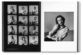 Photographic contact sheet from Hujar:Contact photography book by MACK, featuring black and white images of various subjects.