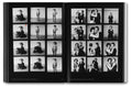 Black and white photography book "Hujar: Contact" by MACK featuring a close-up image of a male model with intense gaze.