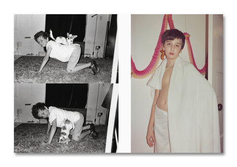 Open photography book titled "NH Family" by SPBH Editions, featuring images and text on a clean white background.