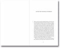 Open book titled "Transitions: On Culture, Crisis, and the Human" by MACK, featuring text and artistic design on the pages.