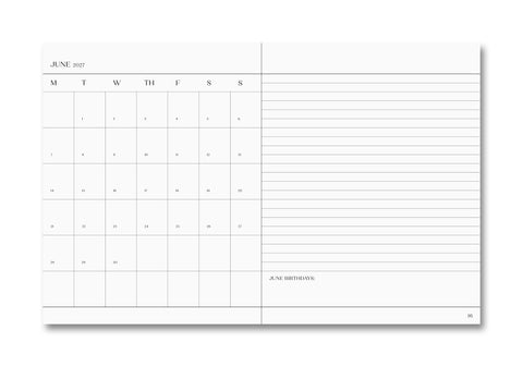 The Important Flowers Planner 2027