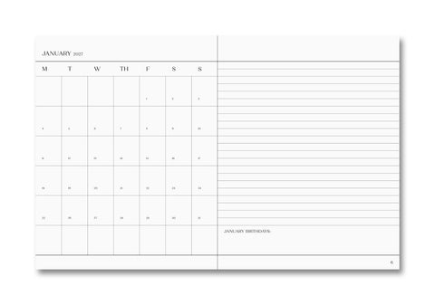 The Important Flowers Planner 2027