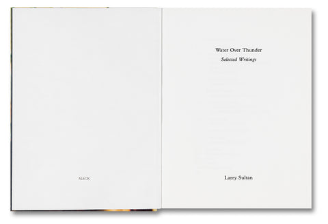 Water Over Thunder: Selected Writings