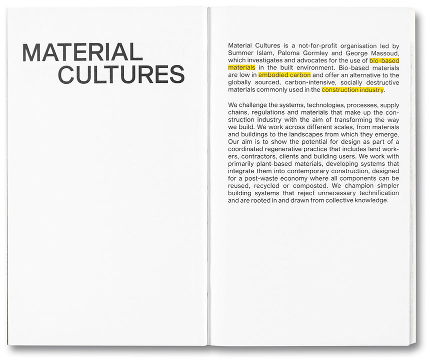 Material Reform <br> Material Cultures