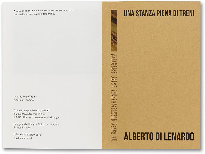 An Attic Full of Trains (Second Printing) <br> Alberto di Lenardo, Carlotta di Lenardo (ed.)